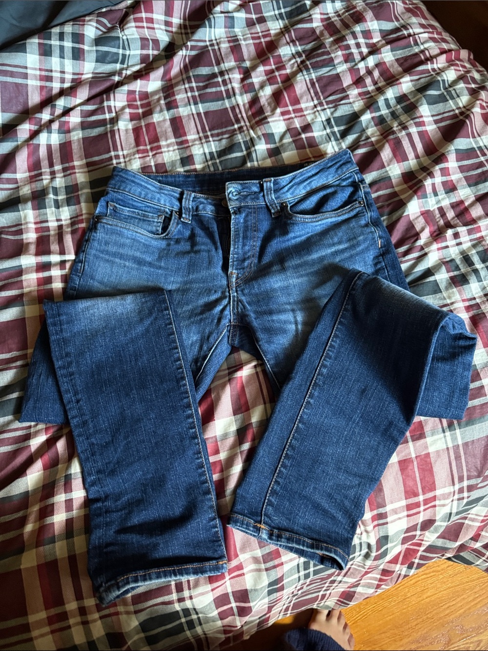 Men's Skinny Max Jeans in Dark Blue Wash by Buffalo